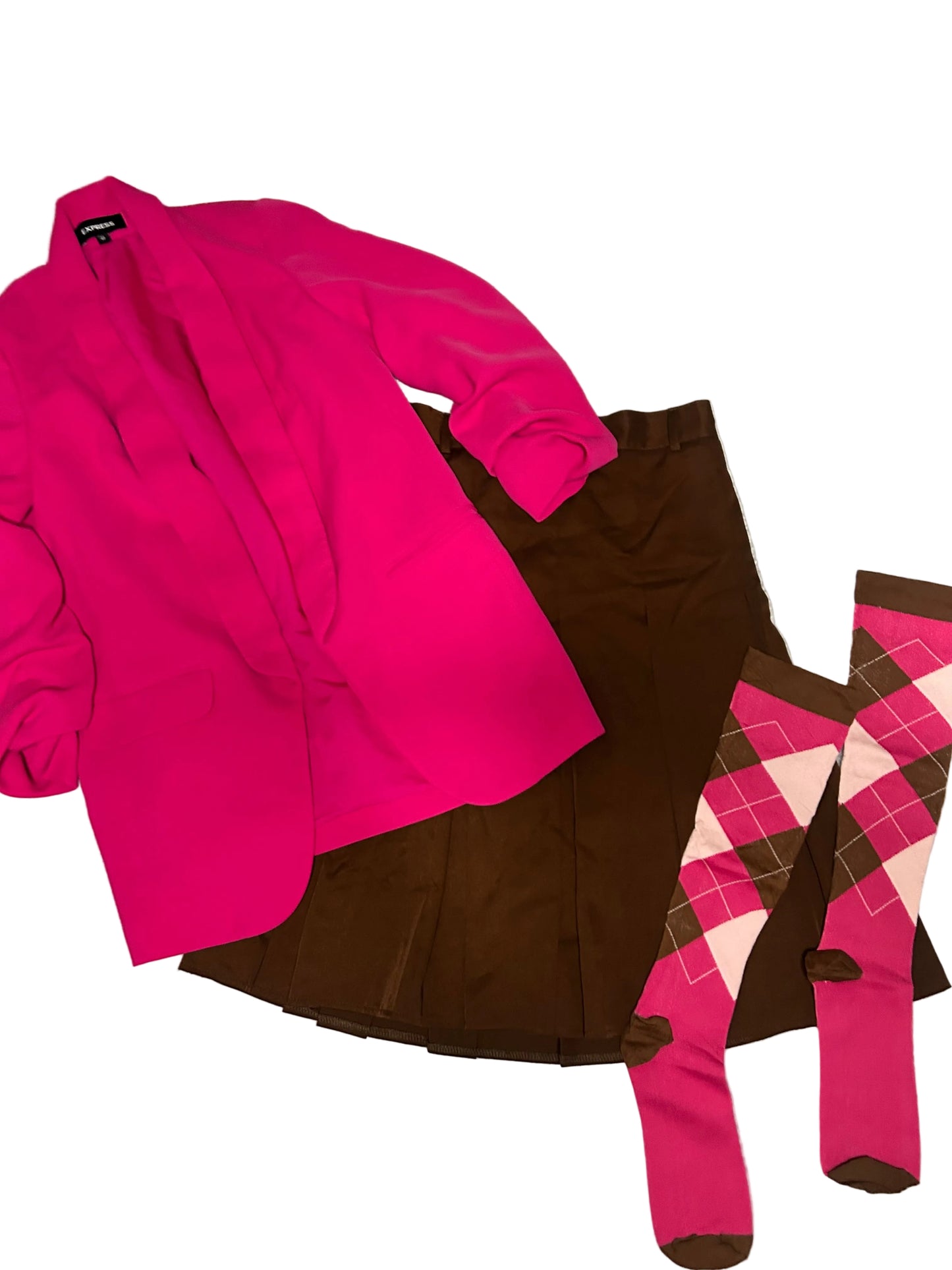 Hot Pink Long Blazer XS