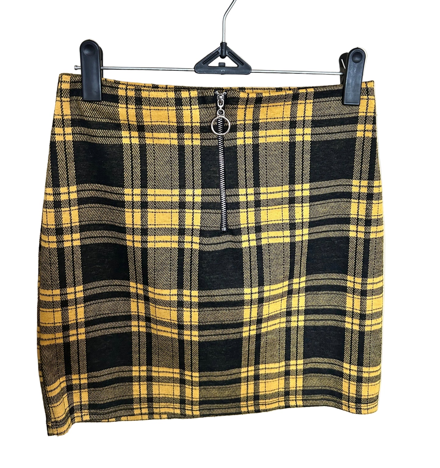 As If Yellow/Blk Plaid Skirt