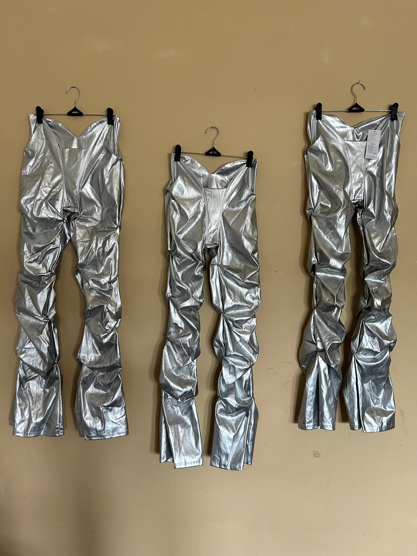 Silver Chrome Pants