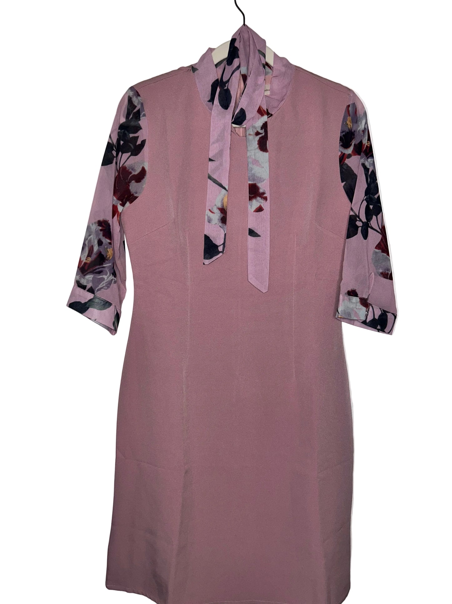 Pink/Purple Floral Necktie Dress M