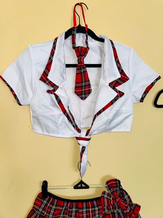 Charming Sexy Schoolgirl Set