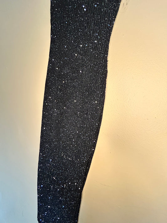 Black Sparkle Long Slit Dress *BRAND NEW W/TAGS*