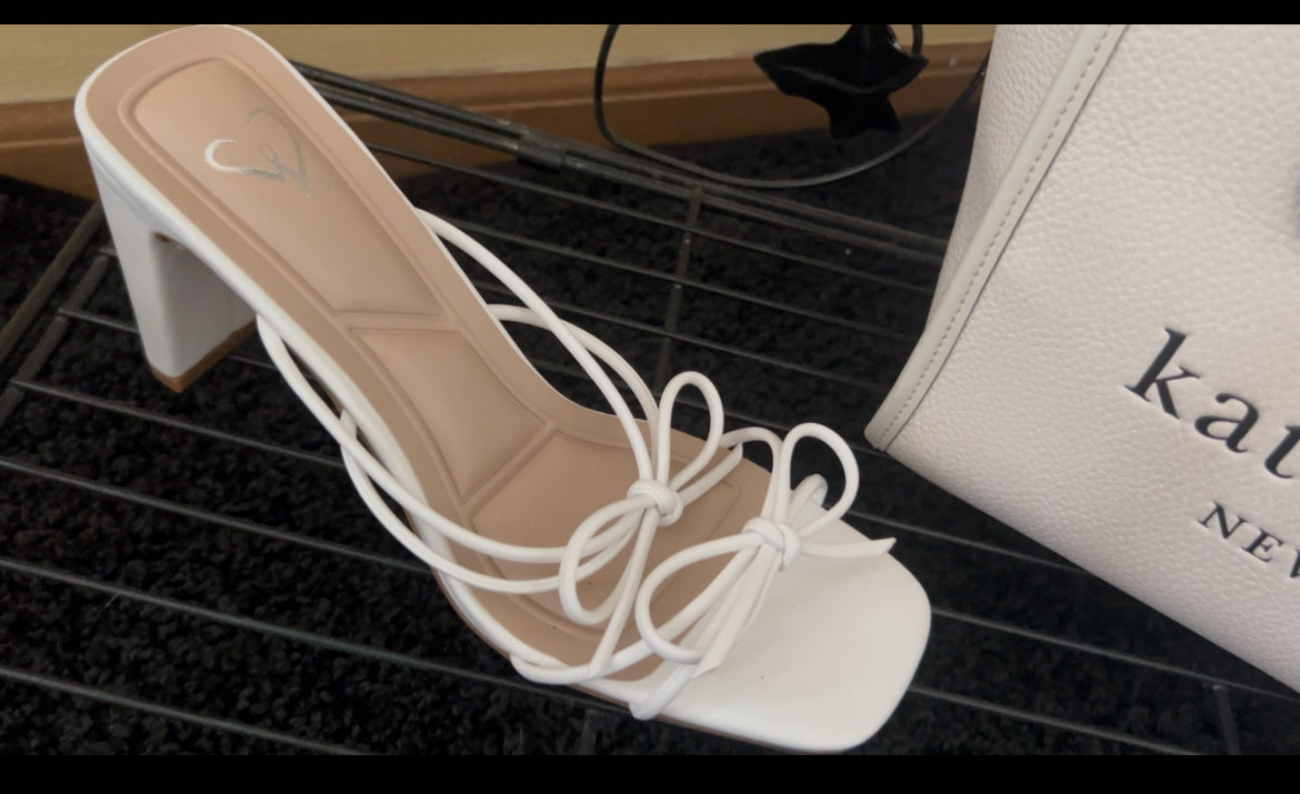 White Block Heels *NEW*