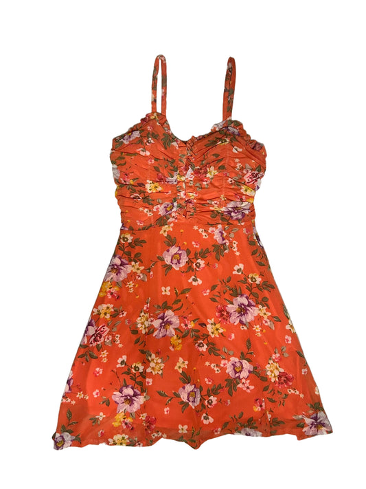 Salmon Floral Dress S