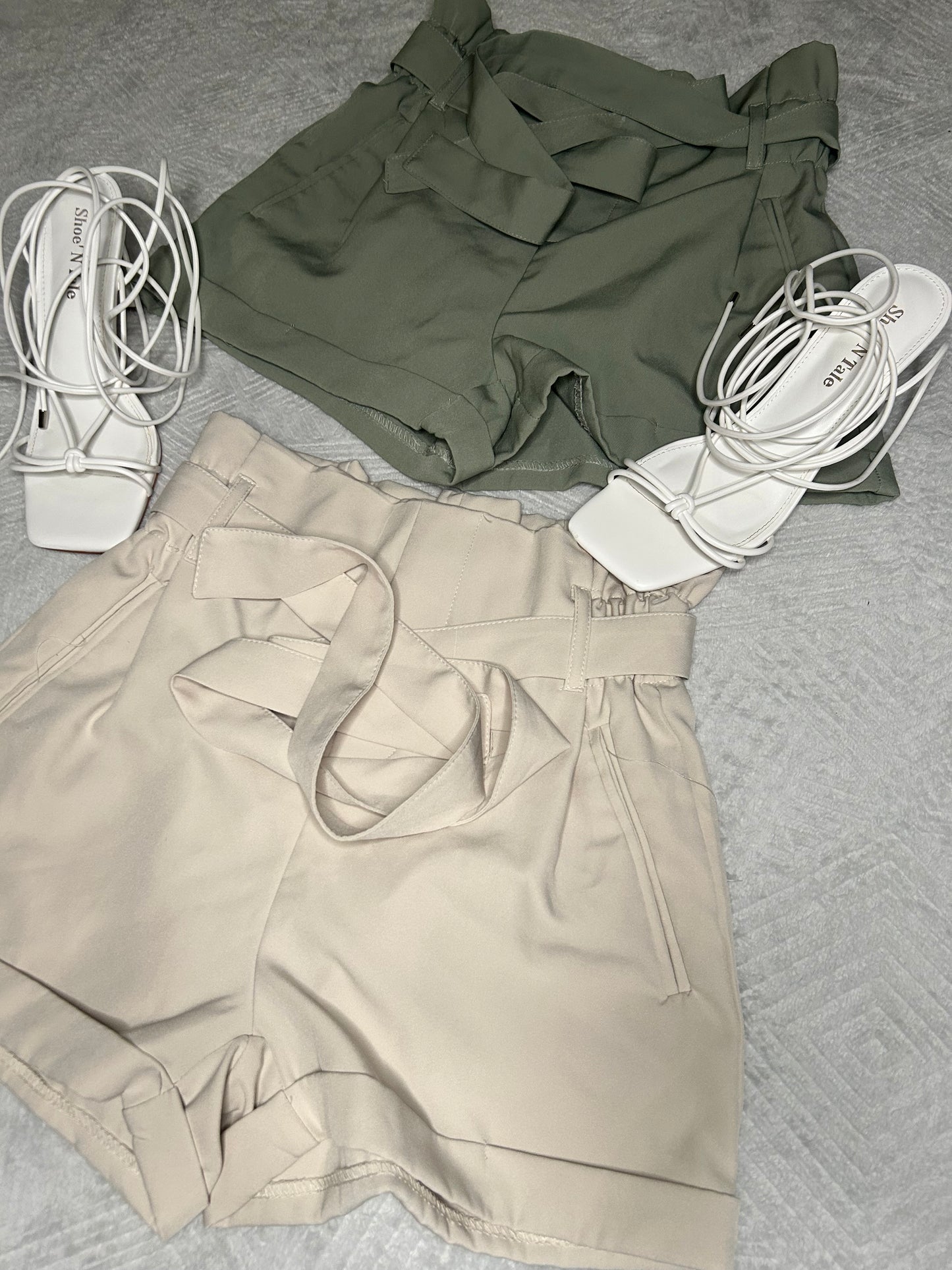 Clay Green Tieup Shorts M