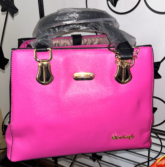 Blk/Pink Lovergirl Tote