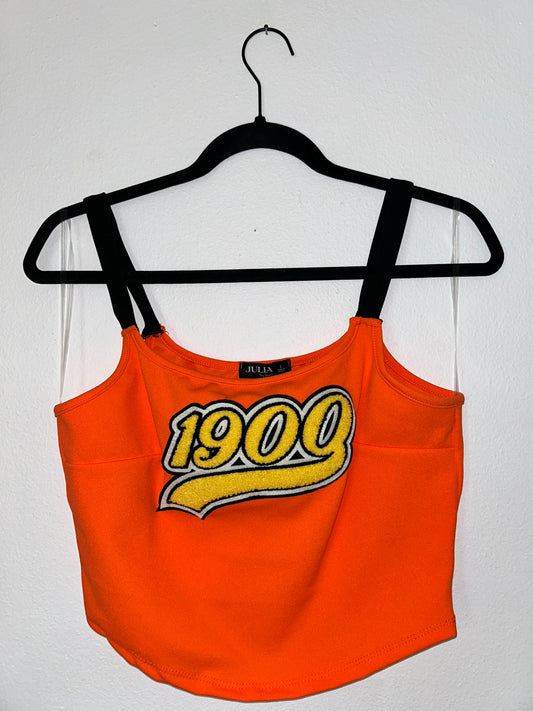 1900 Orange/ Black Graphic Top *NEW*