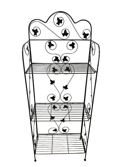zThree Shelf Metal Shelf