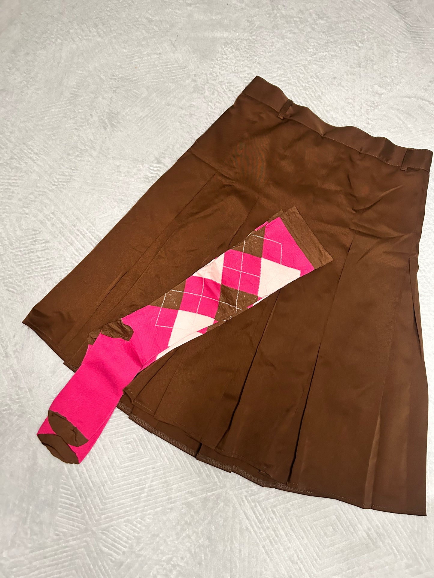 Skirt Brown Pleated M