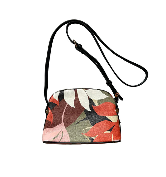 Blk Lines Floral Purse
