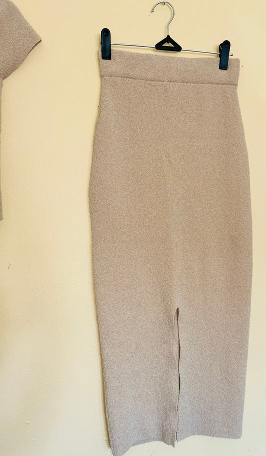 Sandy Polyester Long Skirt