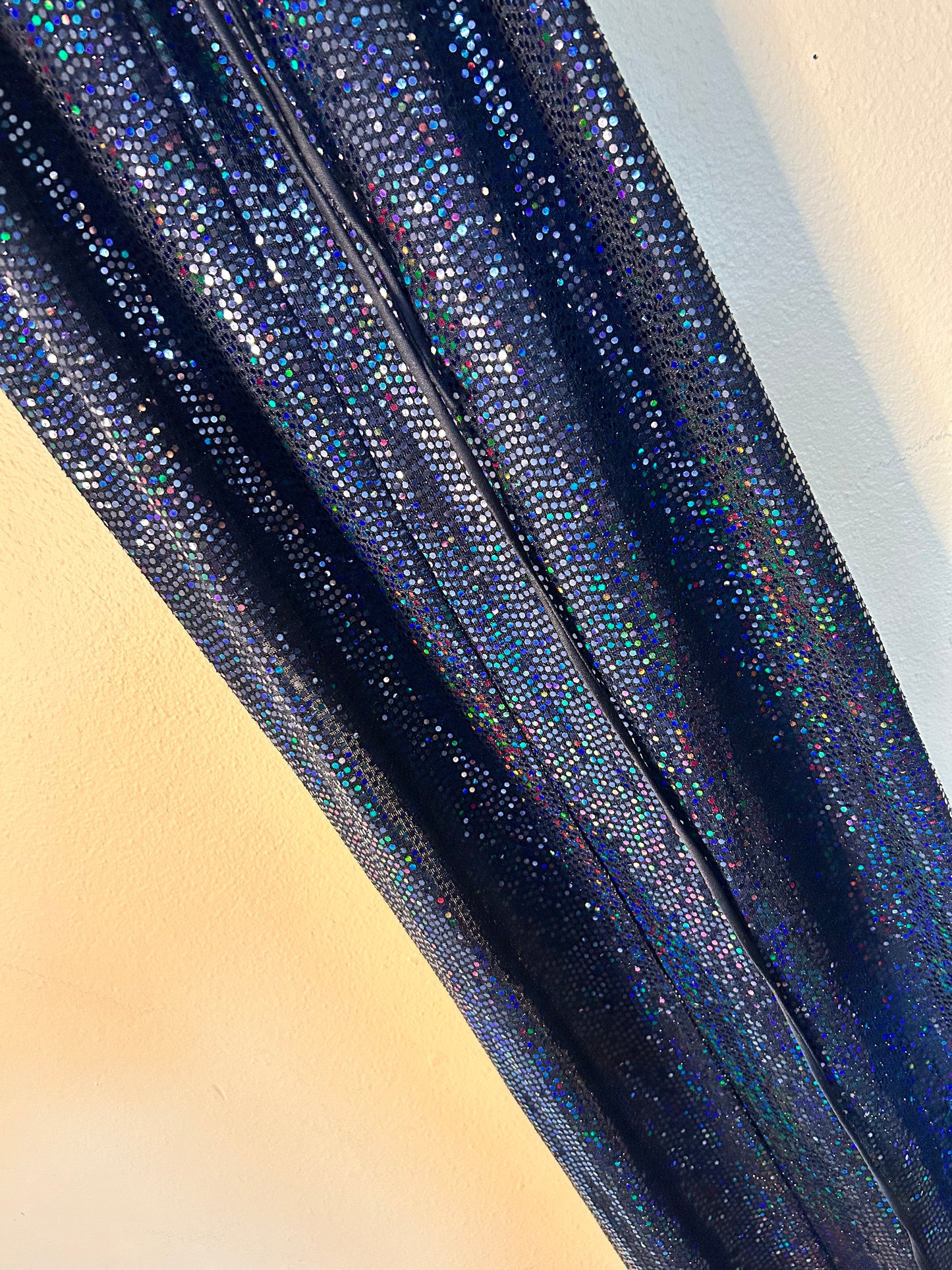 Blue/Green Sparkly High Slit Long Dress