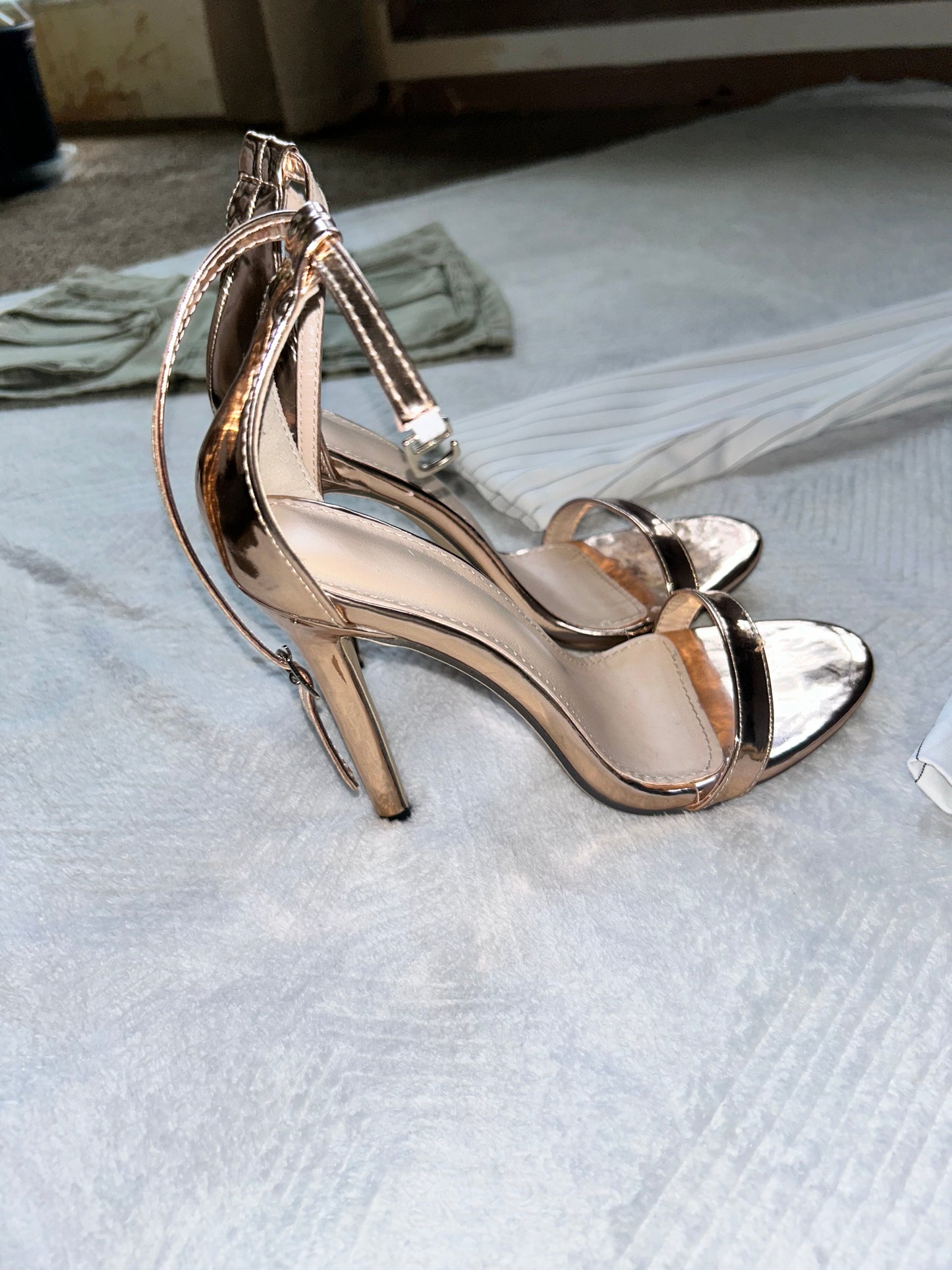 Metallic Copper Heels 8