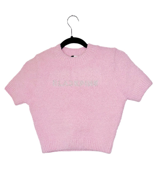 Baby Pink Polyester BLKPINK Top