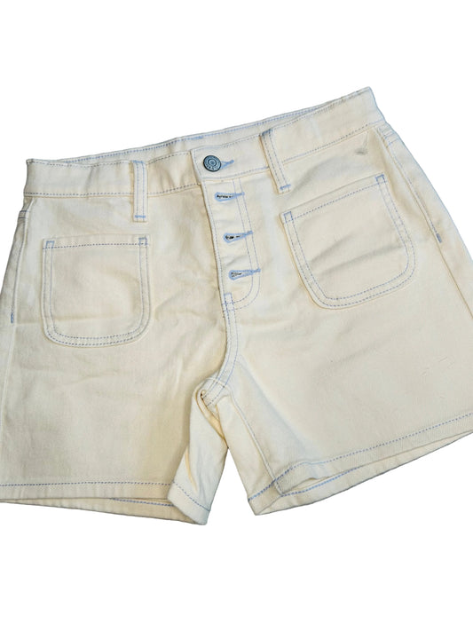 St Cream Blue Stitch Shorts M