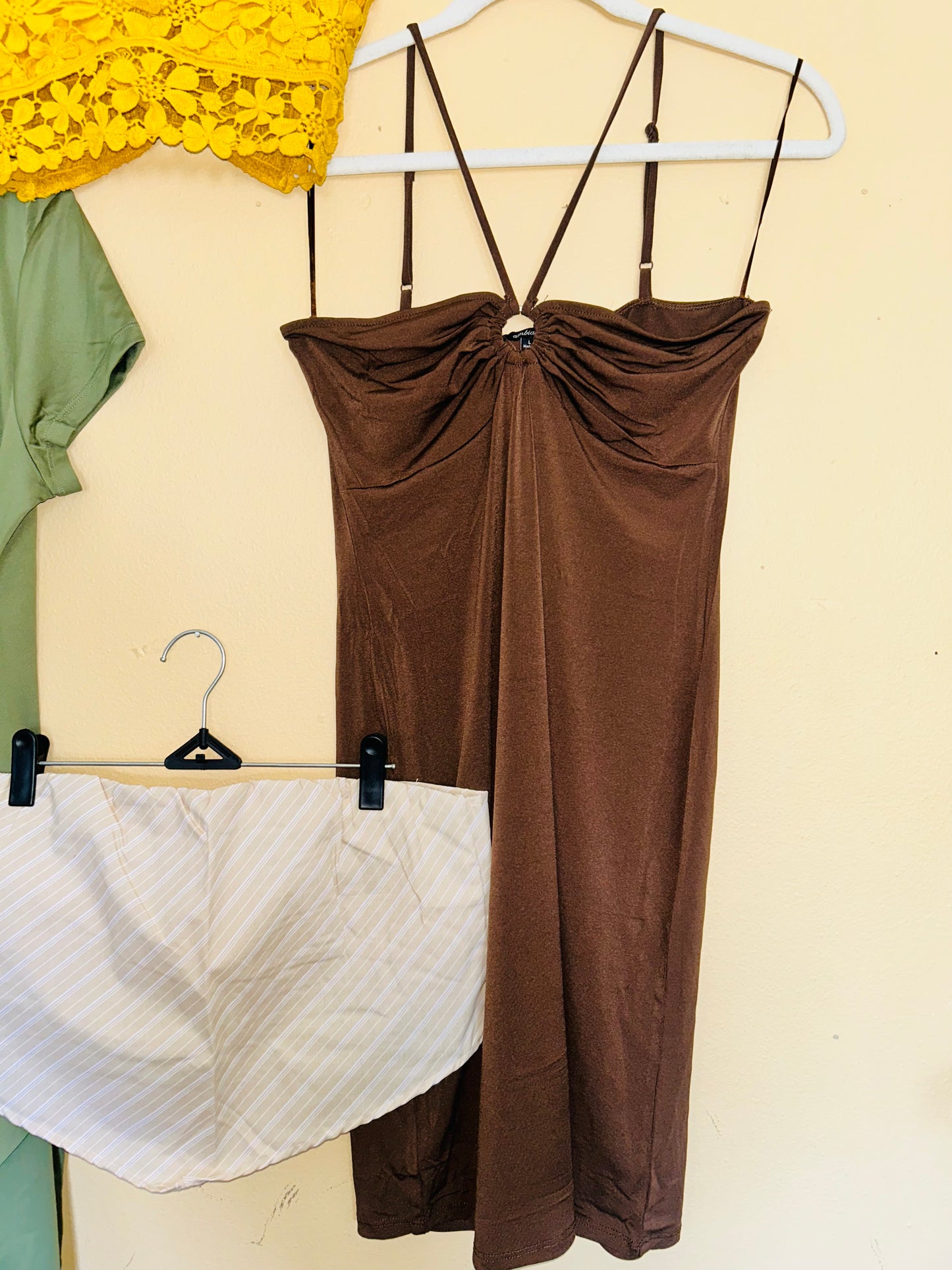 O Ring Brown Dress *BRAND NEW W/TAGS*