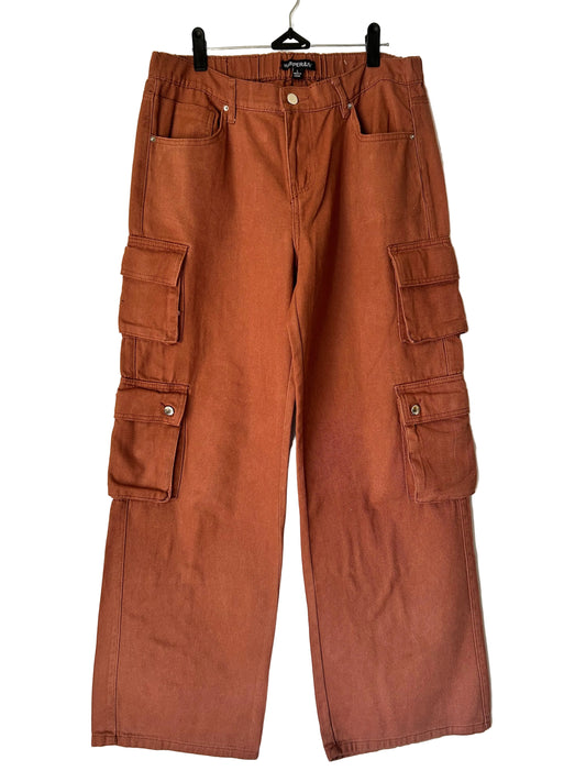 Brown Denim Pants L