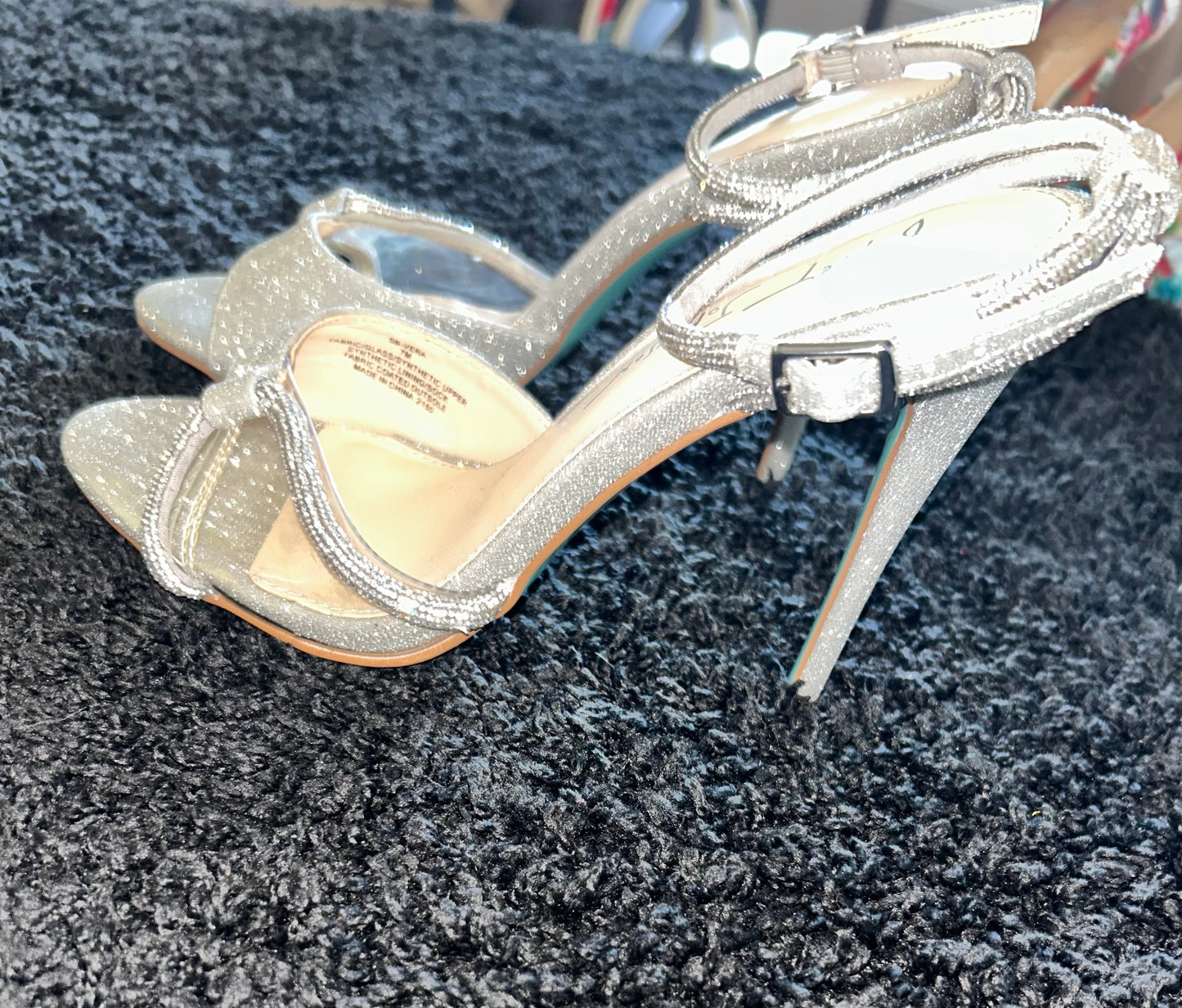 Betsy Johnson Silver Heels