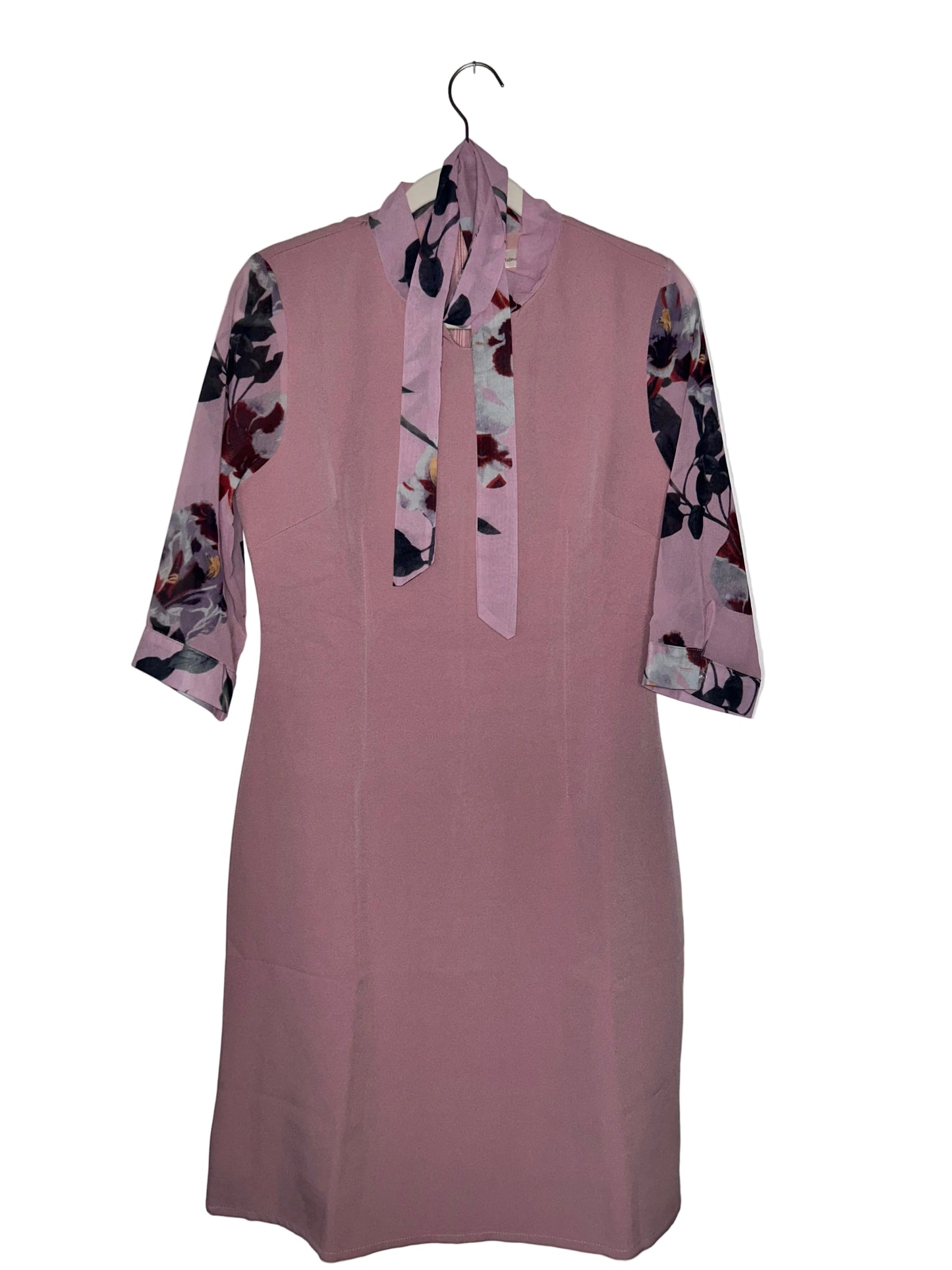 Pink/Purple Floral Necktie Dress M