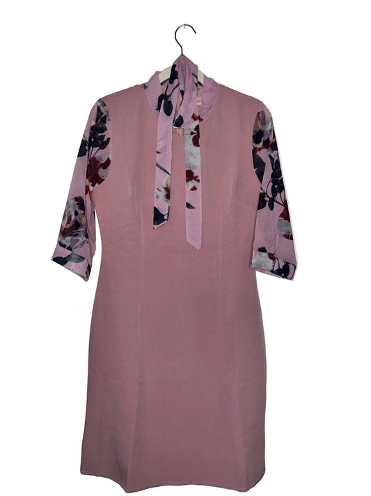 Pink/Purple Floral Necktie Dress M
