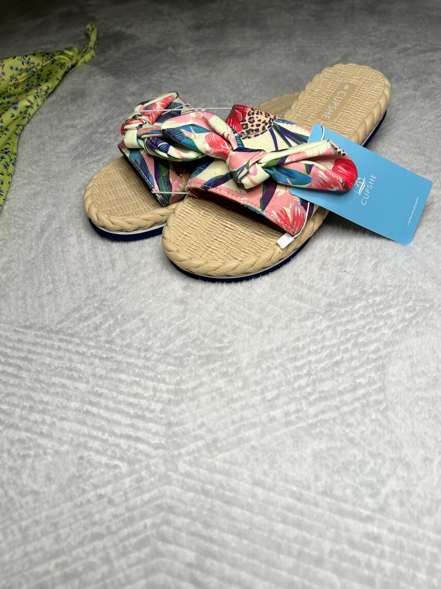 Light Green Bow tie Sandals 8