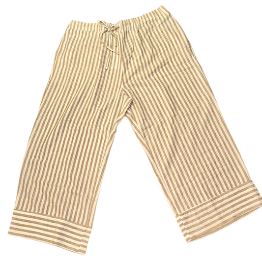 X2 Tan/White Chiffon Pants 2X