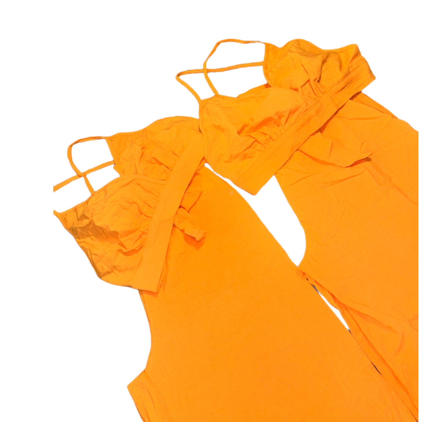 Orange Two Piece Vacay Set XS S