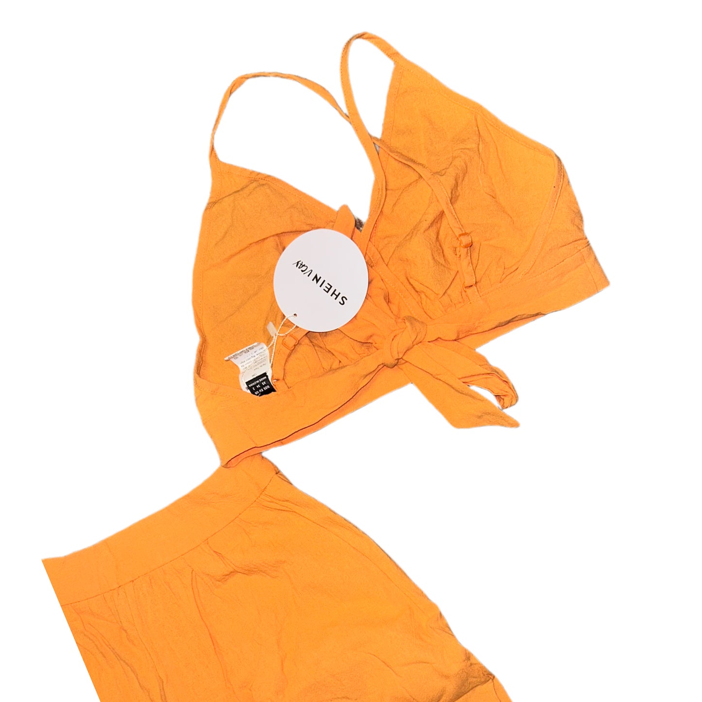 Orange Two Piece Vacay Set XS S